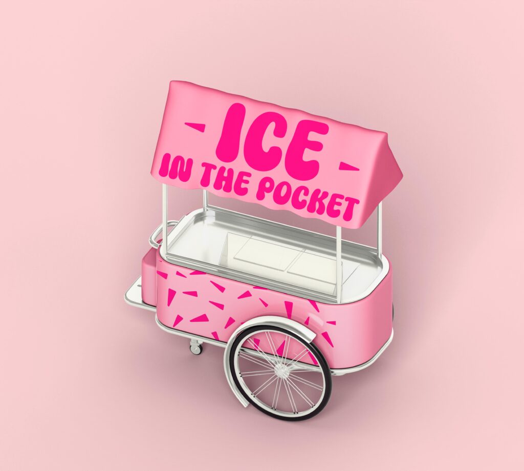 Mockup Ice in the pocket