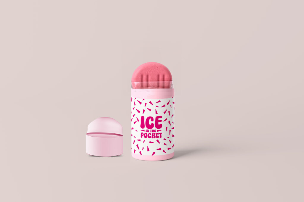 Mockup Ice in the pocket