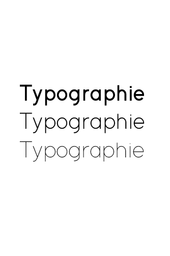Typographie moodboard Atelier Creatio